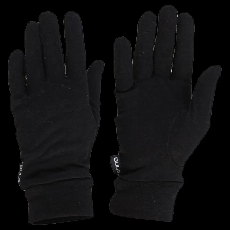 Clearance Bula Wool Glove Liner Black Svart