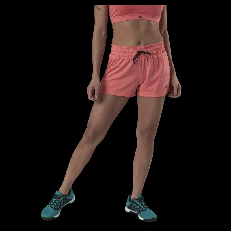 Outlet Reebok Wor Knit Poly Short Pink Rosa