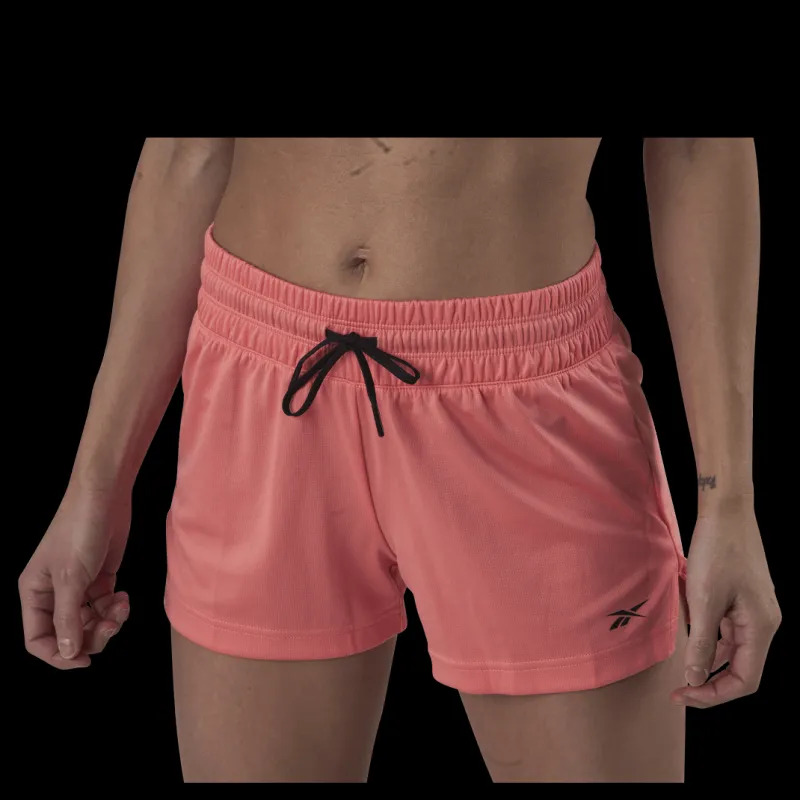 Outlet Reebok Wor Knit Poly Short Pink Rosa