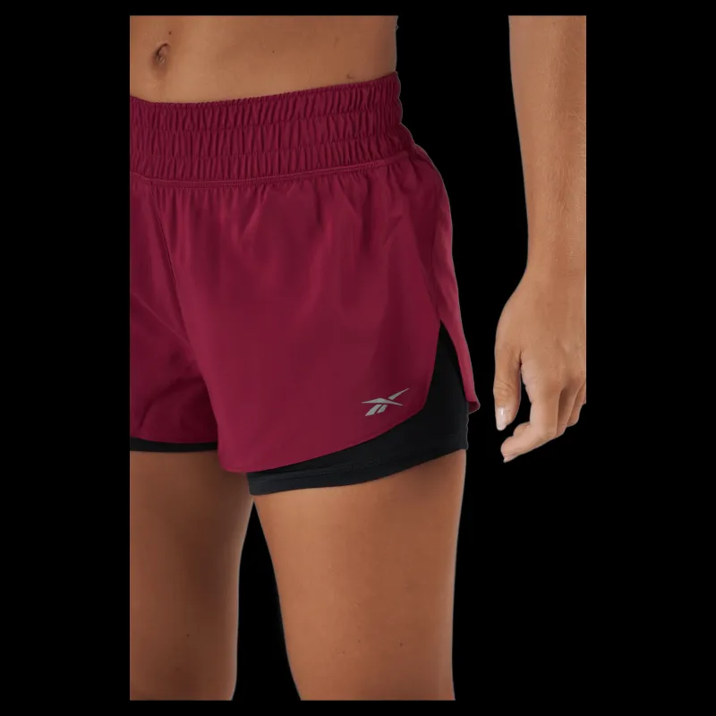 Reebok Wor Run 2 In 1 Short Punber Röd Best