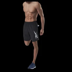 Sale Reebok Wor Woven Graphic Short Black Svart