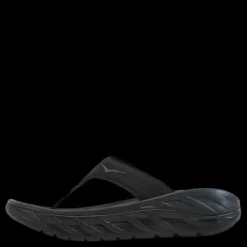 Hoka W ora recovery flip Black / dark gull gray Svart Clearance