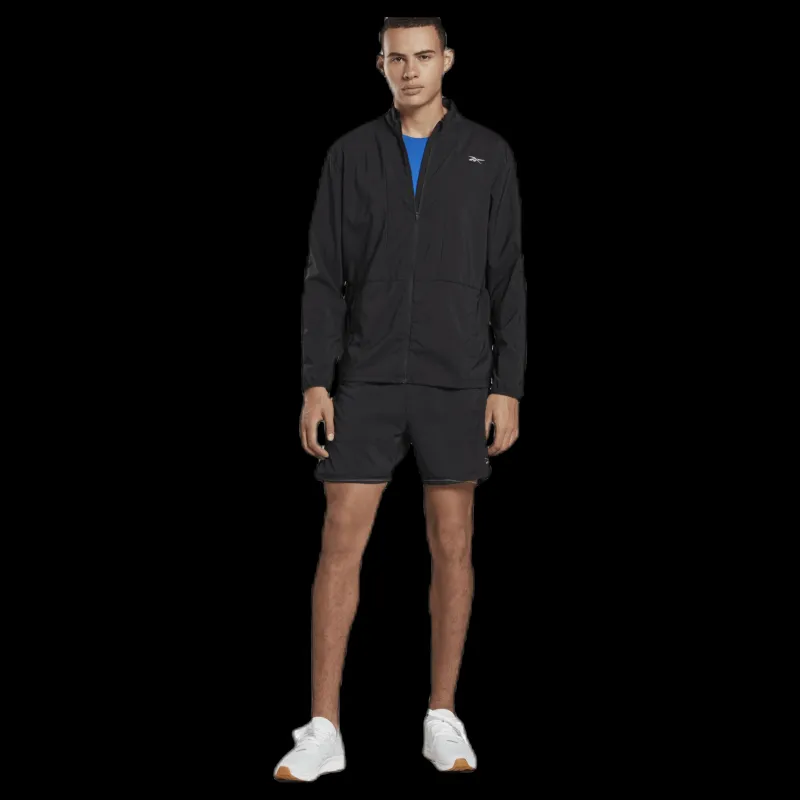 Reebok Woven Wind Jacket Black Svart Outlet