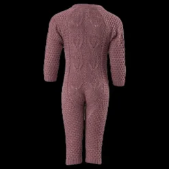 Outlet Name It Wrilla Wool Ls Knit Suit Red Röd