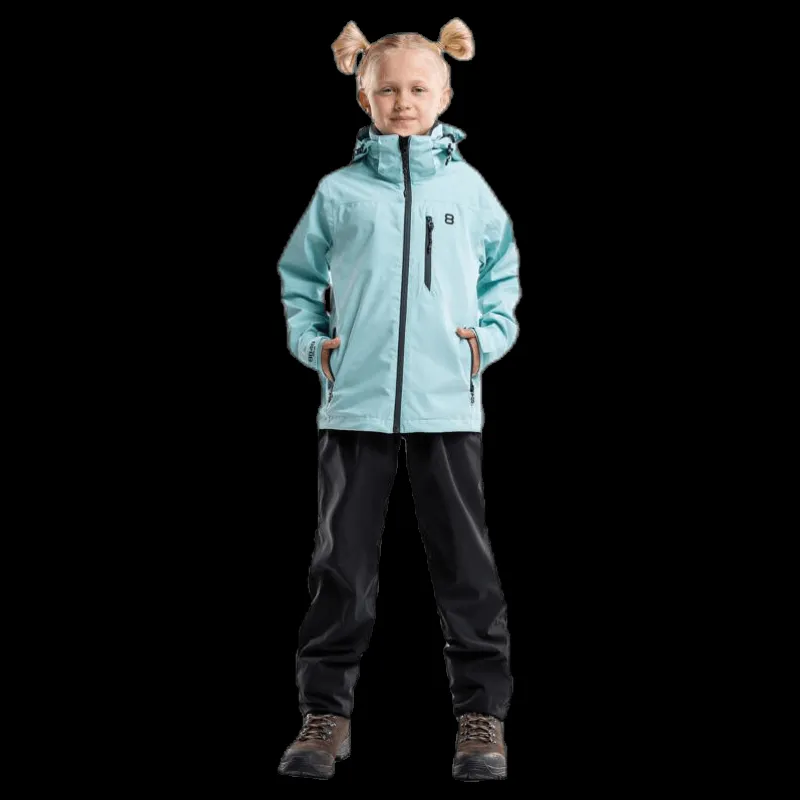 8848 Altitude Wyatt Junior Waterproof Shell Blue/Turquoise Blå och Turkos Hot