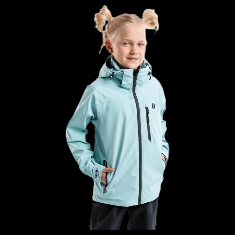 8848 Altitude Wyatt Junior Waterproof Shell Blue/Turquoise Blå och Turkos Hot