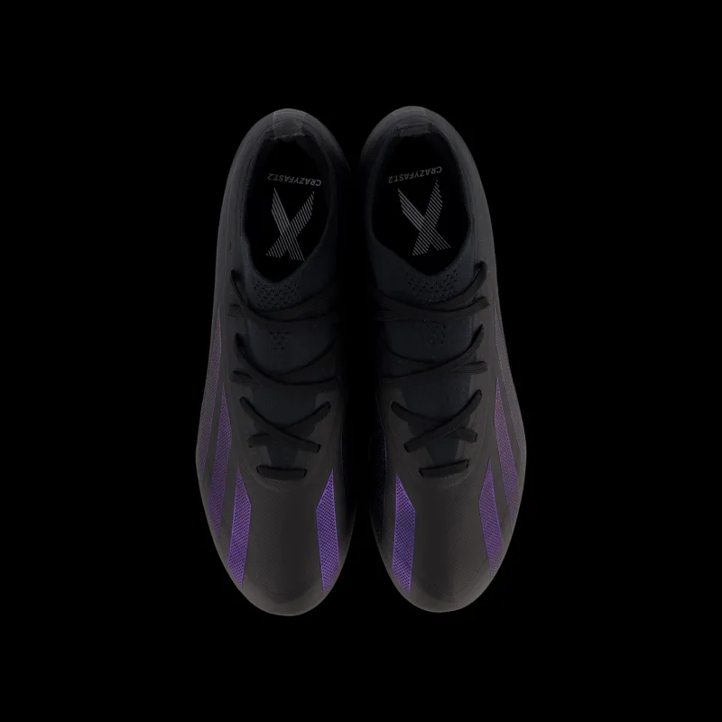 Discount adidas X Crazyfast.2 Firm Ground Boots Core Black / Core Black / Core Black Svart
