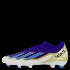 adidas X Crazyfast Messi League Firm Ground Boots Lucid Blue / Blue Burst / Cloud White Blå och Vit