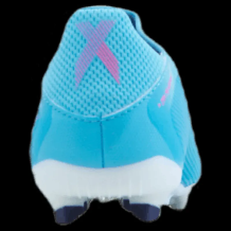 adidas X Speedflow.3 Laceless Firm Ground Boots Sky Rush / Team Shock Pink / Cloud White Vit och Rosa Discount