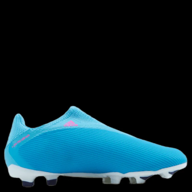 adidas X Speedflow.3 Laceless Firm Ground Boots Sky Rush / Team Shock Pink / Cloud White Vit och Rosa Discount