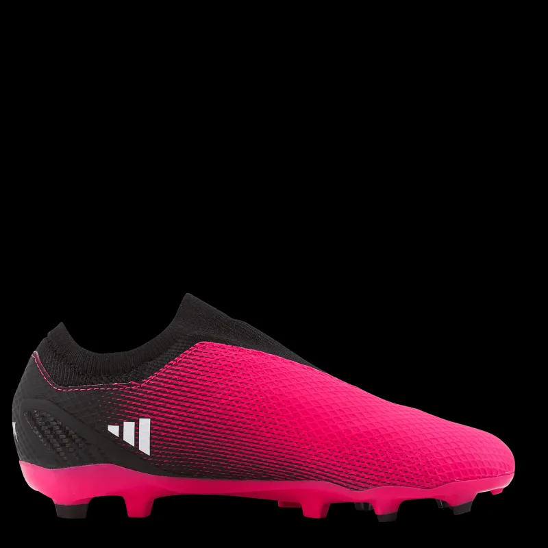 Hot adidas X Speedportal.3 Laceless Firm Ground Boots Team Shock Pink 2 / Zero Metalic / Core Black Svart och Rosa