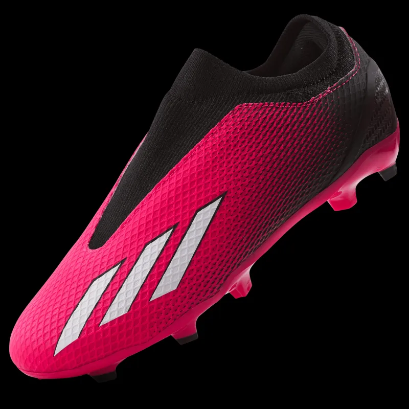 Hot adidas X Speedportal.3 Laceless Firm Ground Boots Team Shock Pink 2 / Zero Metalic / Core Black Svart och Rosa