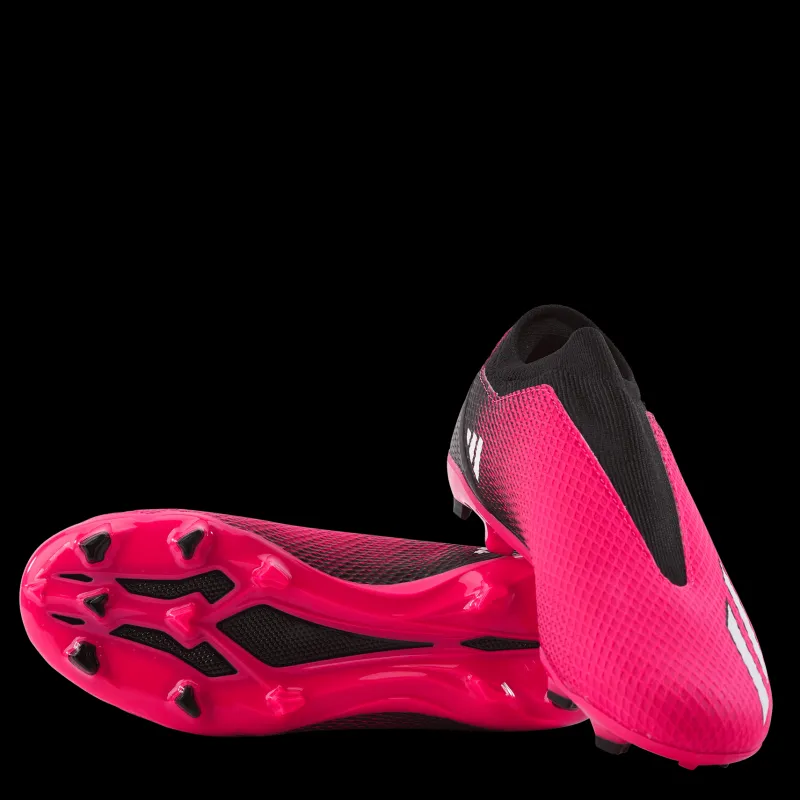 Hot adidas X Speedportal.3 Laceless Firm Ground Boots Team Shock Pink 2 / Zero Metalic / Core Black Svart och Rosa