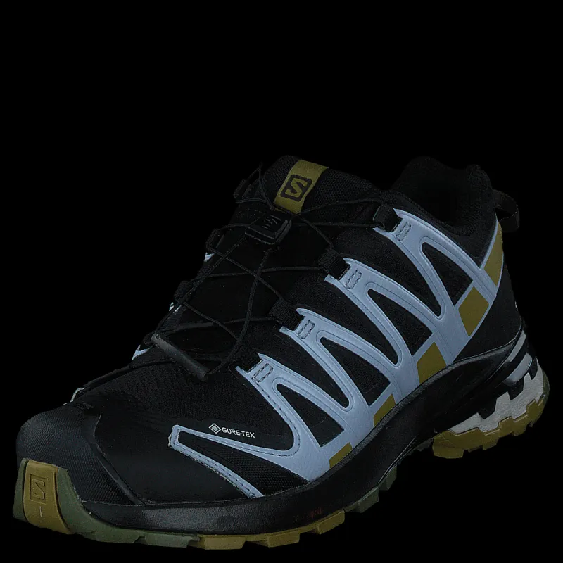 Salomon Xa Pro 3d V8 Gtx W Black/green Moss/zen Blue Svart