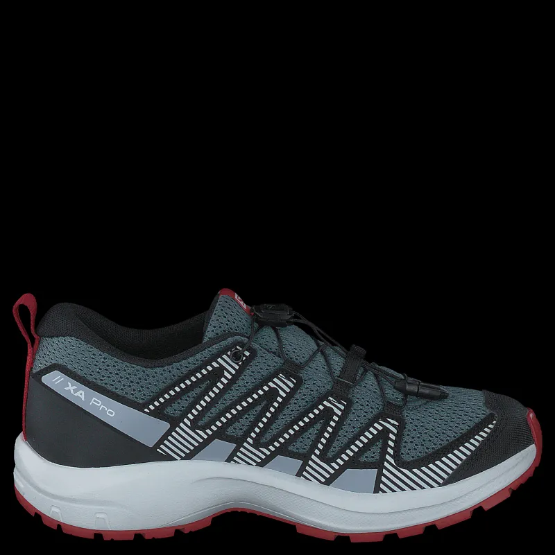 Salomon Xa Pro V8 J Stormy Weather/zen Blue/goji B Grå Hot