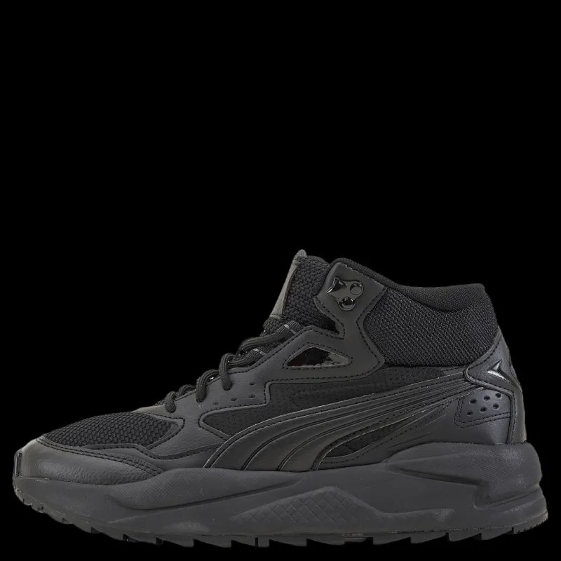 New Puma X-ray Speed Mid Wtr Black- Black-dark Sha Svart