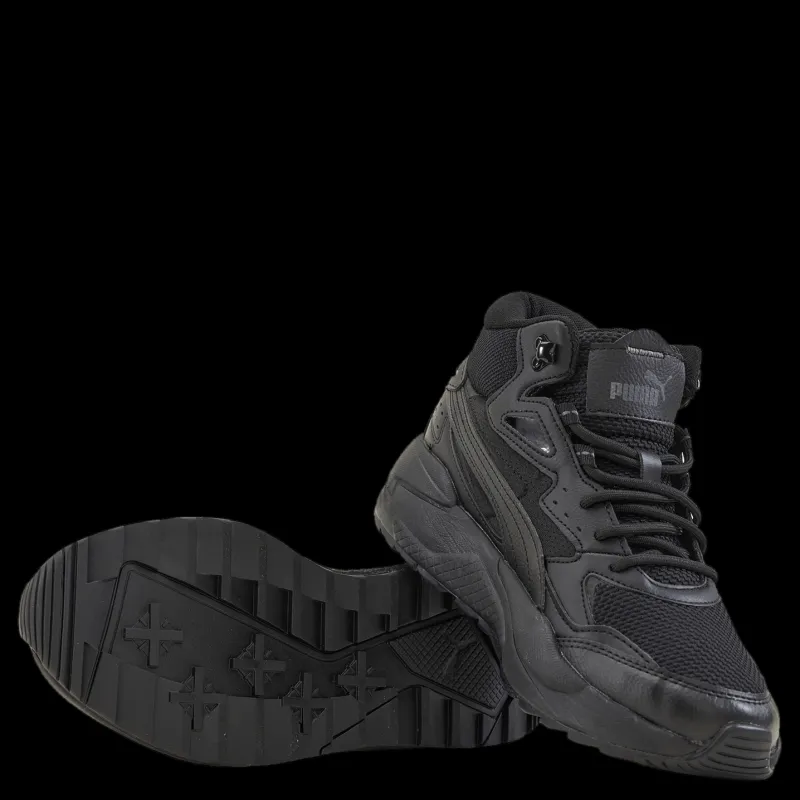 New Puma X-ray Speed Mid Wtr Black- Black-dark Sha Svart
