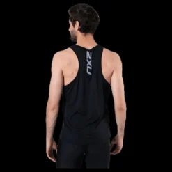Discount 2XU XVENT G2 Singlet Black/Silver Svart och Silver