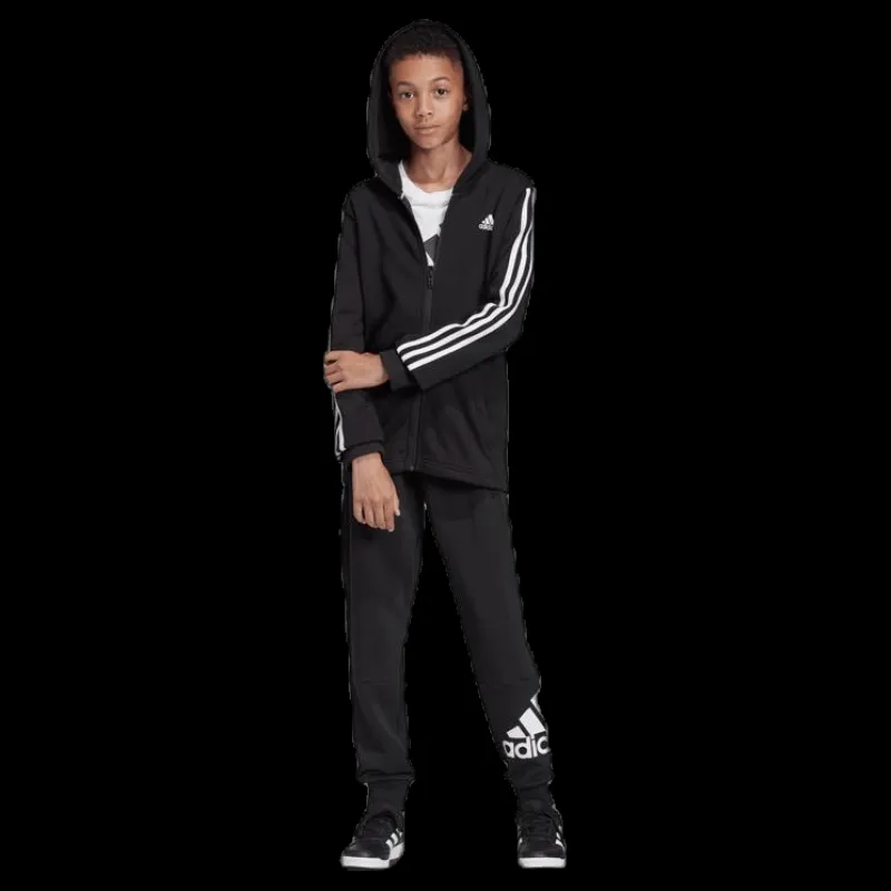 adidas Yb Mh 3S Fz Black / White Svart Clearance