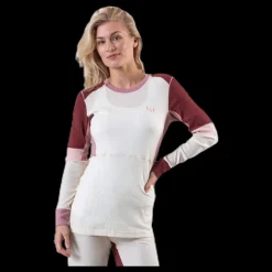 Sale Kari Traa Yndling Long Sleeve Shirt White/Red Vit och Röd