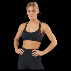 Clearance adidas Yoga Essentials Light-Support Bra Black Svart