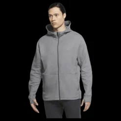 New Nike Yoga Full-Zip Hoodie Black/Grey Grå