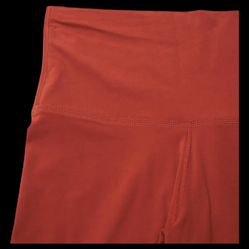 New Nike Yoga Luxe 7" Shorts Orange Röd