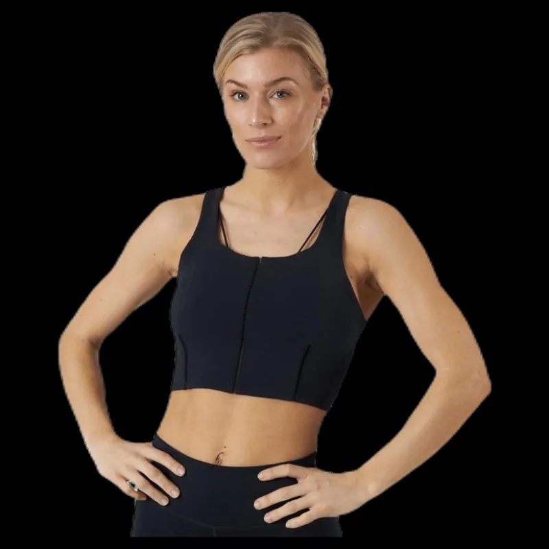 Outlet Nike Yoga Luxe Crop Tank Black Svart