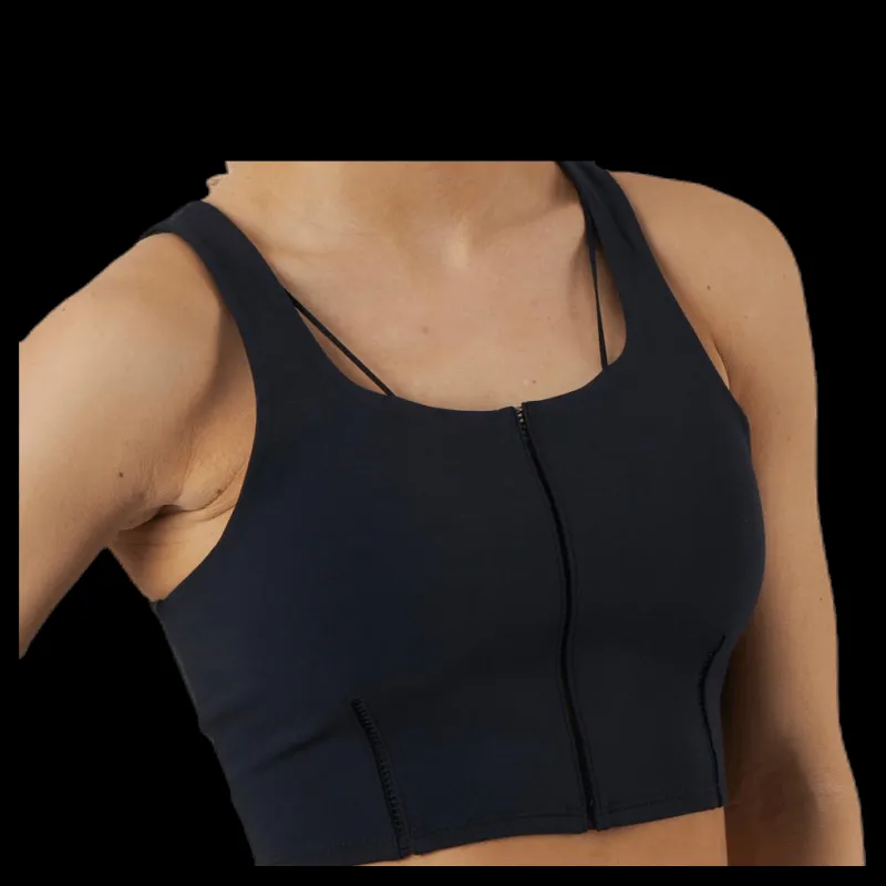 Outlet Nike Yoga Luxe Crop Tank Black Svart