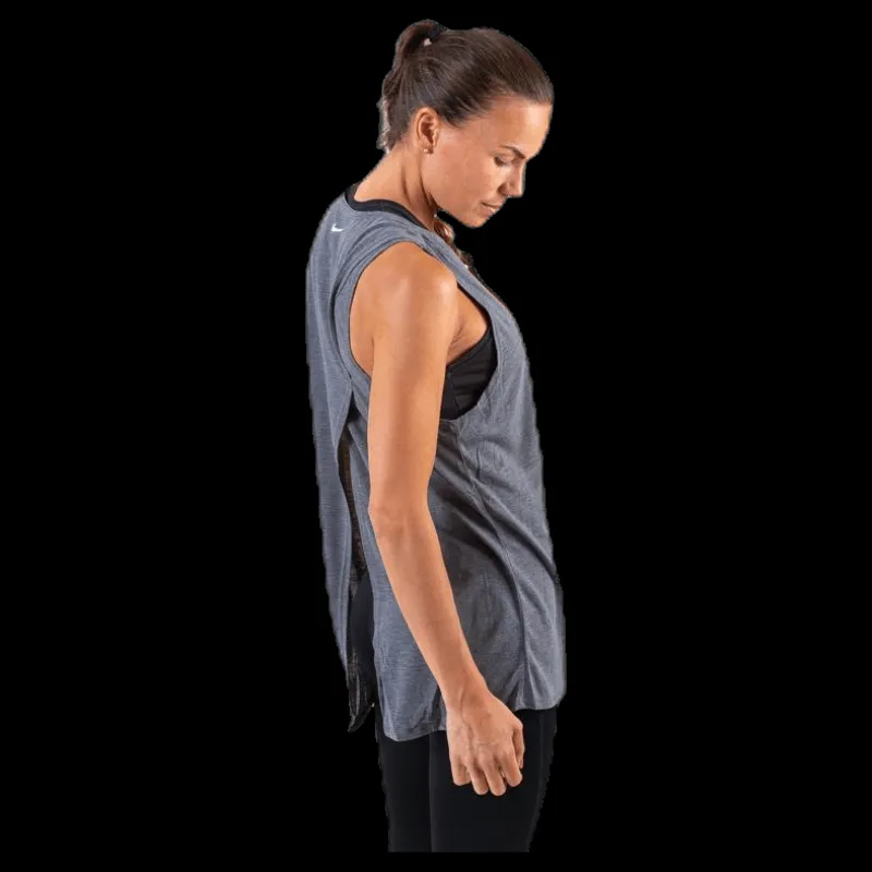 Best Nike Yoga Tank GRX Grey Grå