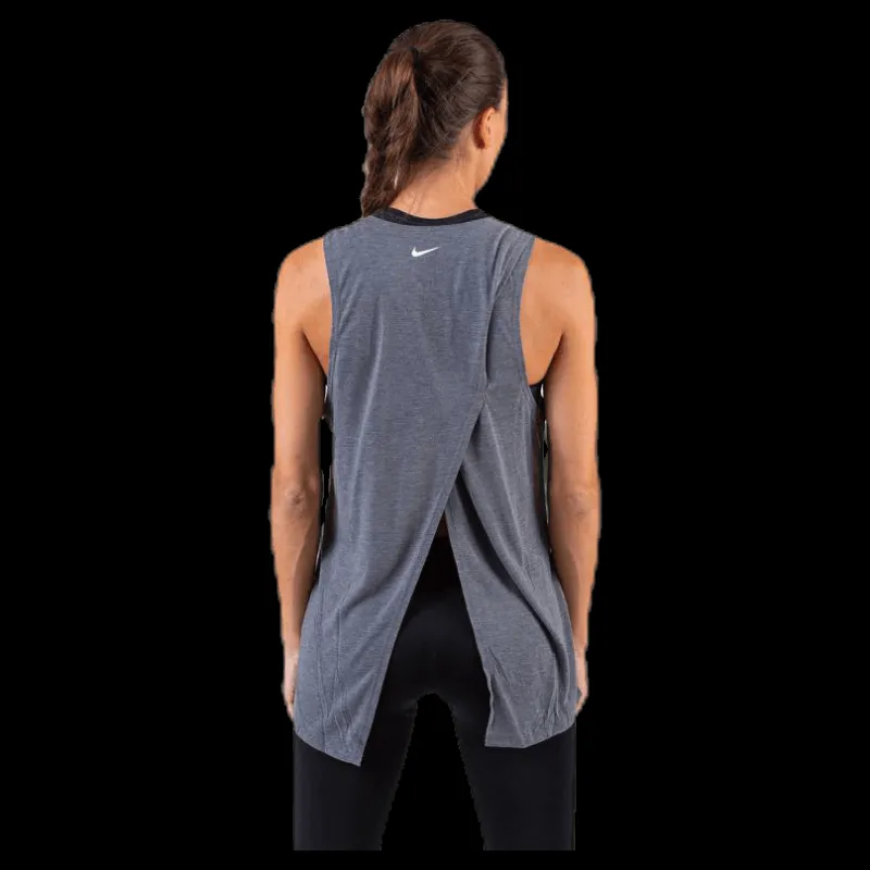 Best Nike Yoga Tank GRX Grey Grå