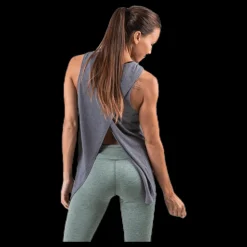 New Nike Yoga Tank GRX White/Grey Grå