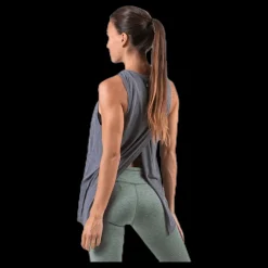 New Nike Yoga Tank GRX White/Grey Grå