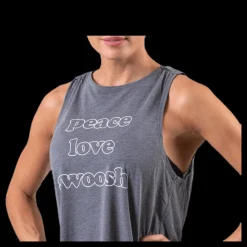 New Nike Yoga Tank GRX White/Grey Grå