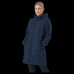 Whistler Zadie W Long Softshell Jacket Navy Blazer