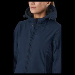 Whistler Zadie W Long Softshell Jacket Navy Blazer