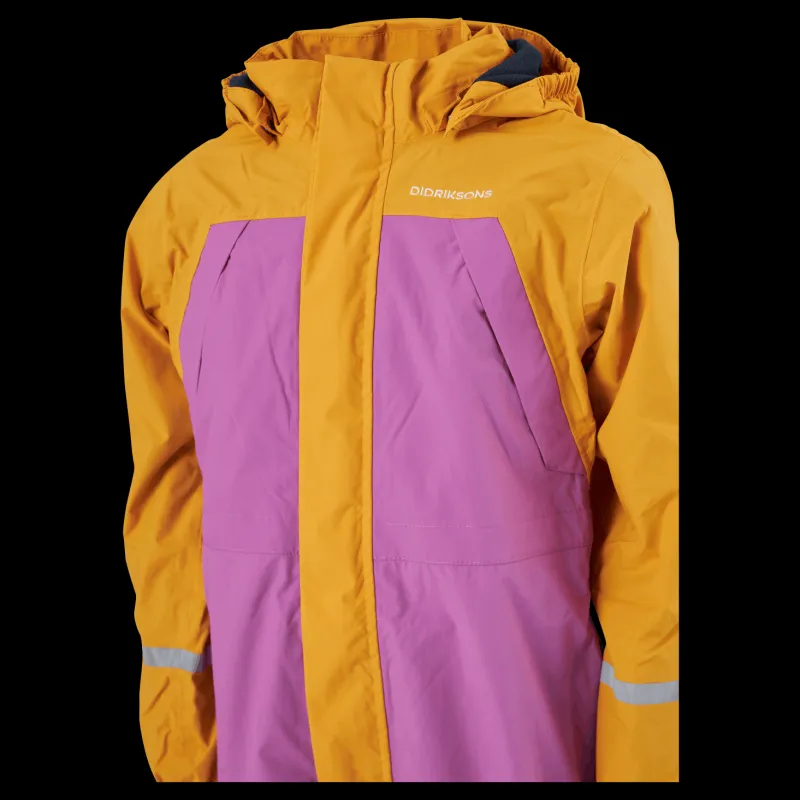 Didriksons Zeb Kids Coverall Radiant Purple Flerfärgad Clearance