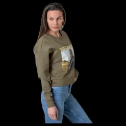 Clearance Only Ziggy L/S O-Neck Box Swt Green Grön