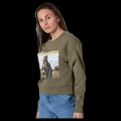 Clearance Only Ziggy L/S O-Neck Box Swt Green Grön