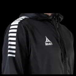 Clearance Select Zip Hoodie Monaco Black Svart