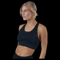 BLACC Zip Sports Bra Black Svart Online