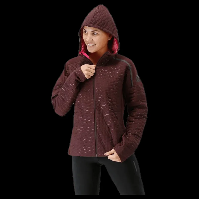 Discount adidas ZNE Jacket W Black/Red Brun