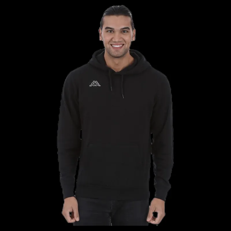 New Kappa Zyllow Sweat Hood Black Svart