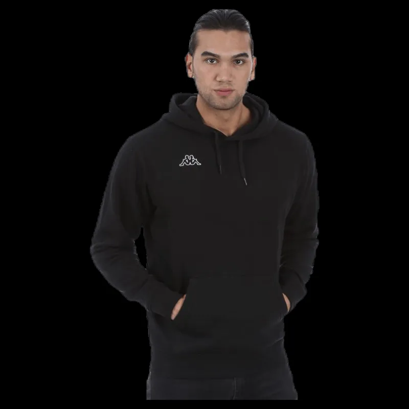 New Kappa Zyllow Sweat Hood Black Svart